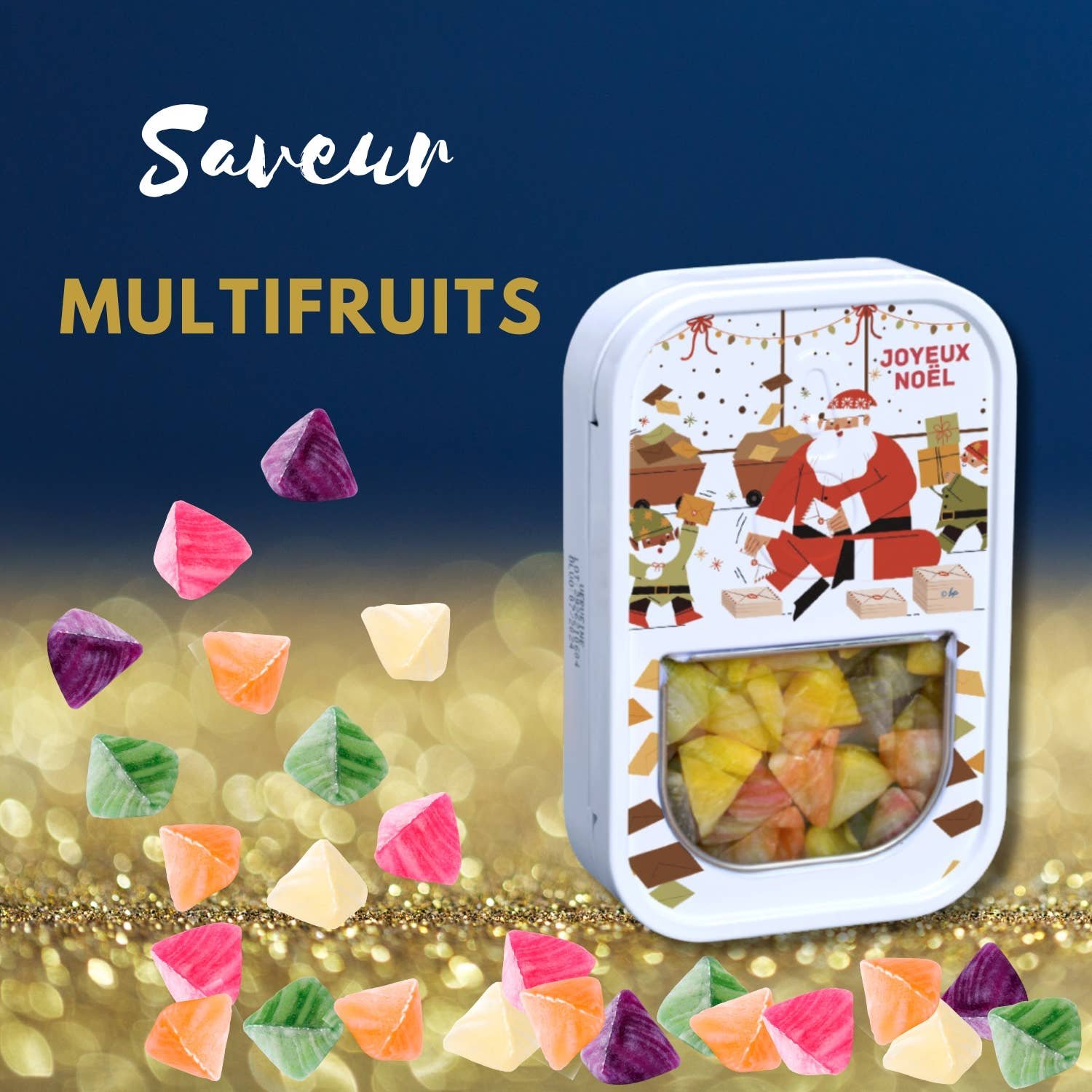 Berlingot Candies | Multifruit Flavor | 10 Tins | HOLIDAYS - Image 5
