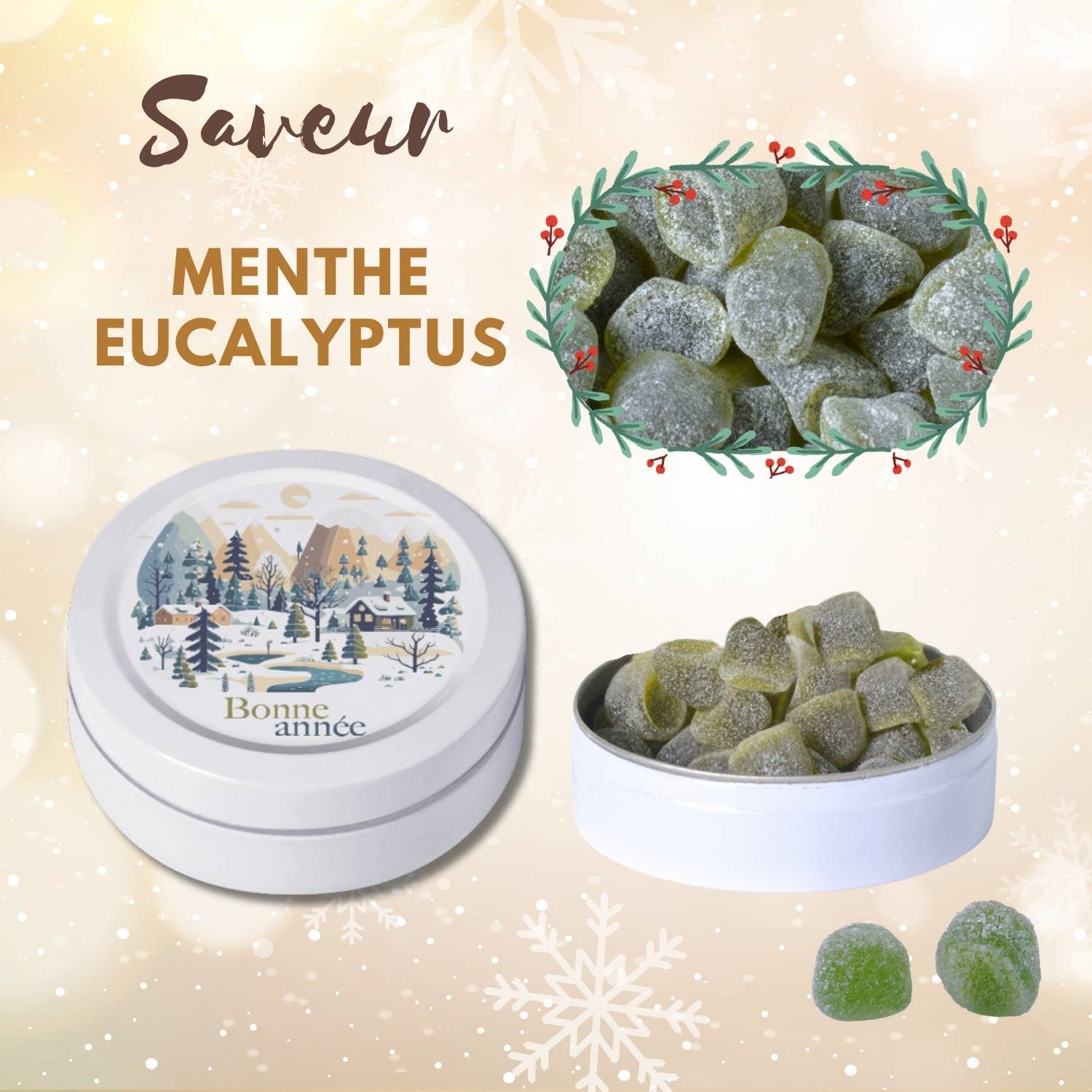 Candies | 40 Tins of 45g | Free Display Included | SEASON|S GREETINGS - Image 3