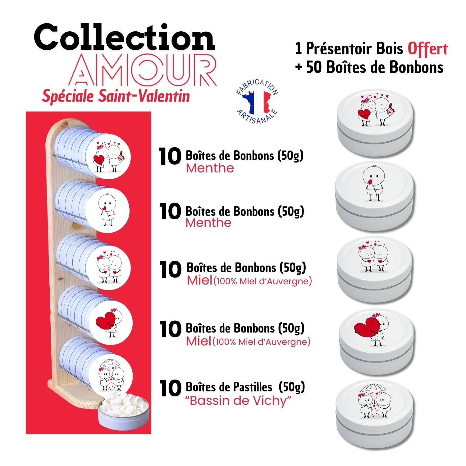 Artisanal Candies | LOVE PACK | 50g Tin | PACKAMOURSV01 - Image 7