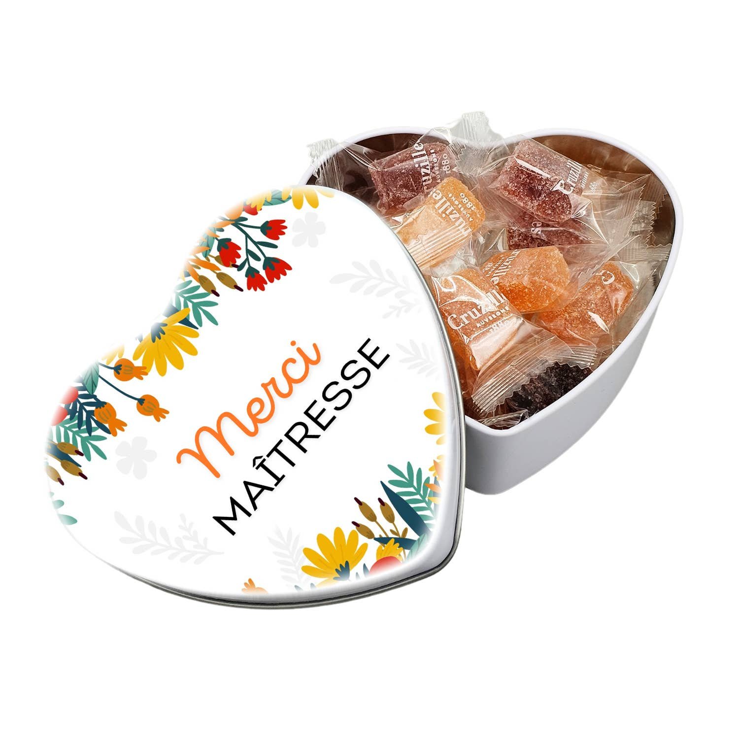 Fruit Jellies 120g | HEART Gift Box x10 | Thank You Teacher