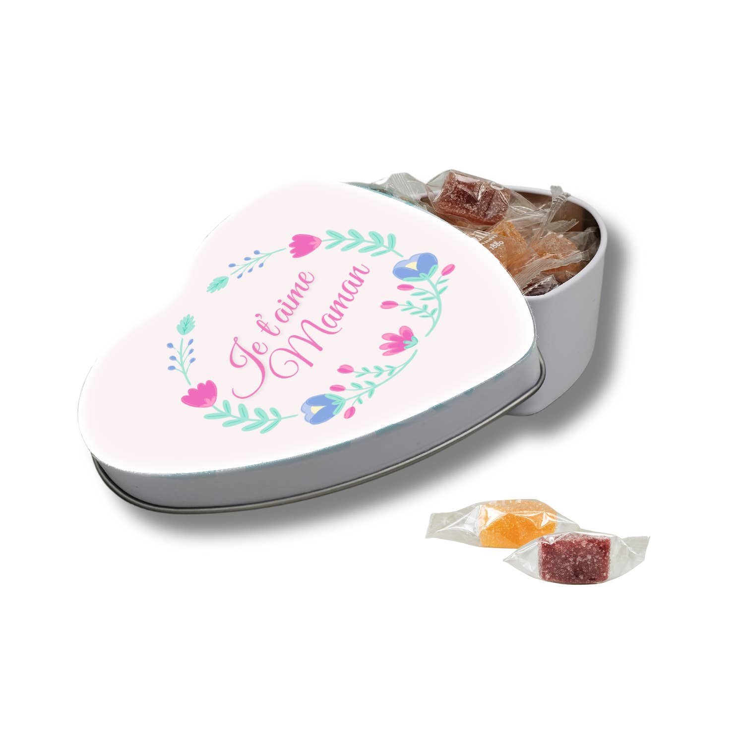Fruit Jellies 120g | HEART Gift Box x10 | Love You Mom - Image 2