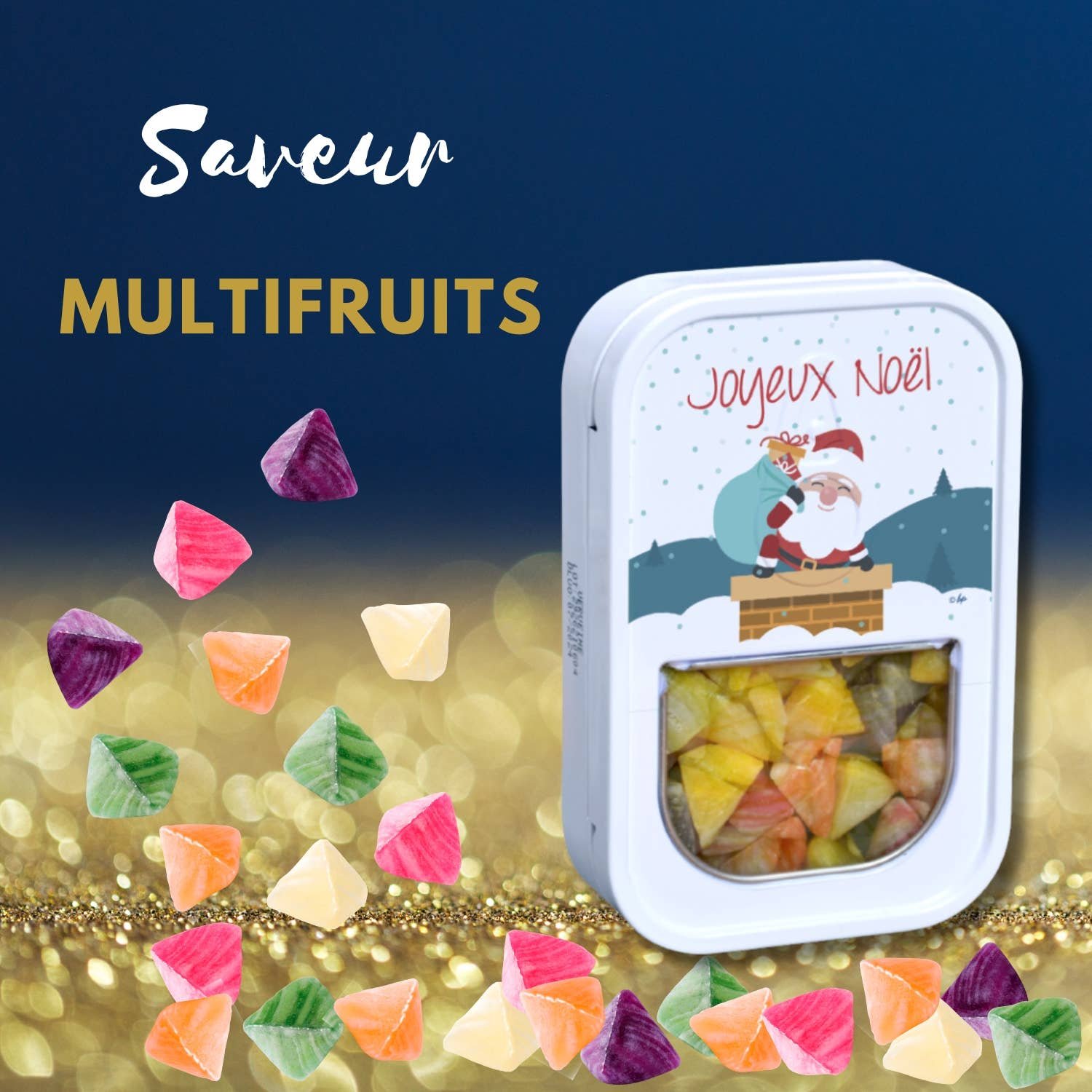 Berlingot Candies | Multifruit Flavor | 10 Tins | HOLIDAYS - Image 4