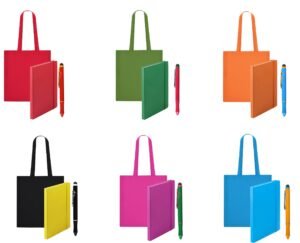 Set Tote bag, A5 notebook and POL Manifol duo pen