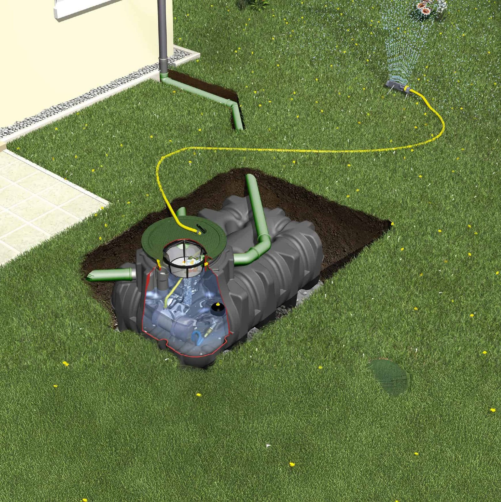 Underground rainwater tank 3000L GRAFF PLATIN - Image 3