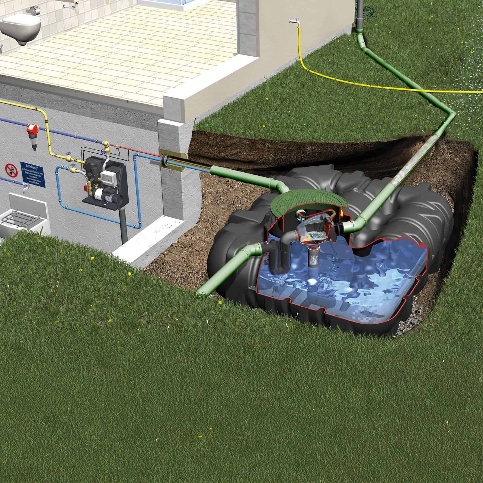 Underground rainwater tank 3000L GRAFF PLATIN - Image 2