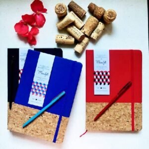 CORK NOTEBOOK WITH PEN