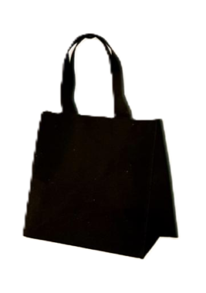 PLAIN COTTON HANDLE BAG 33.5X24X29CM 5 COLORS