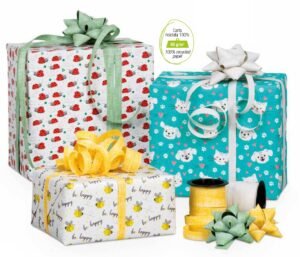 DISPLAY 50 ROLLS OF GIFT PAPER 0.7X2MTS CHILDREN
